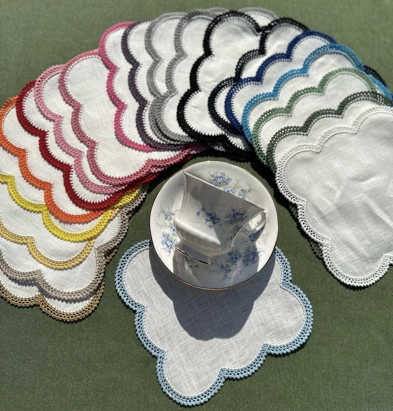 Soft Linen Indian Block Print Napkins for Weddings & Dining