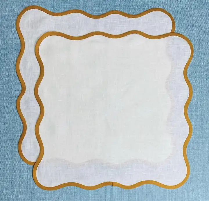 custom scalloped napkins supplier custom scalloped napkins supplier