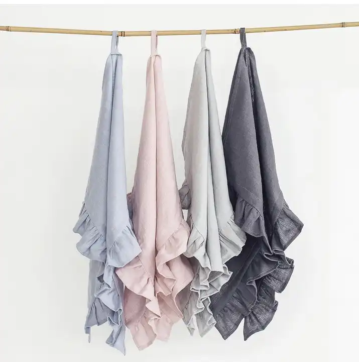 napkins linen scalloped edge linen napkins white service