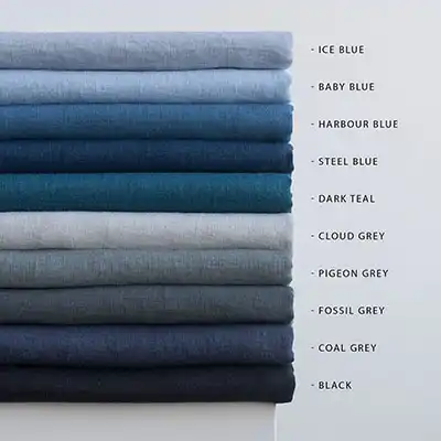 Washed 100 Duvet Cover Set with Embroidery Border | Luxury Bedding