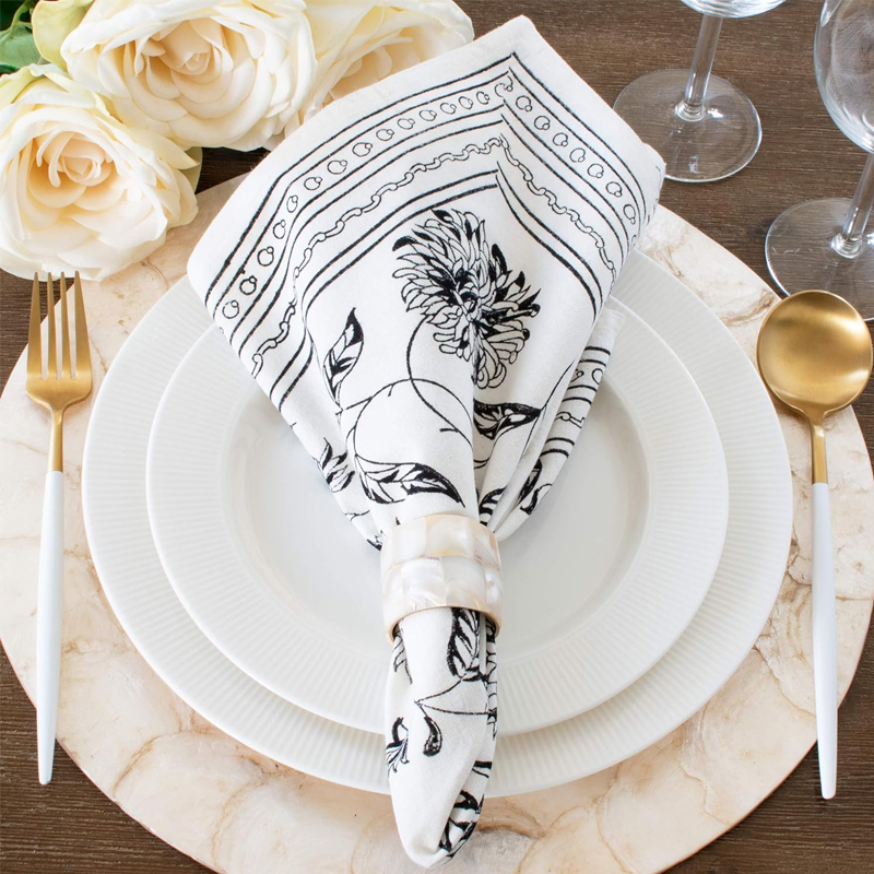 Custom Satin Cotton Damask Linen Table Napkins for Elegant Dining Experiences
