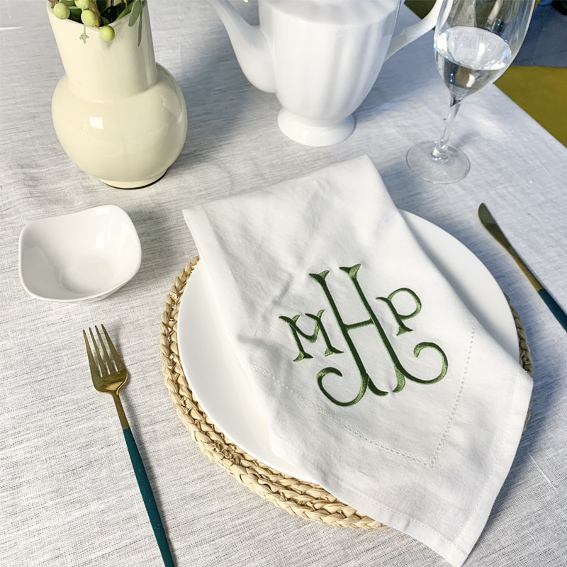 Rustic China White Napkin for a Charming and Timeless Table Setting