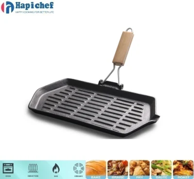 Cast Iron Oyster Grill Pan: Even Heat, Seasoned, Oven-Safe