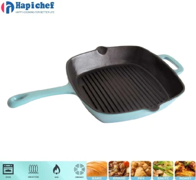 Factory Supply Cookware Pot Cast Iron Skillet Grill Fry Pan for Camp Cooking