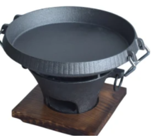 Hapichef's molten artistry: portable cast iron bbq grill birth​