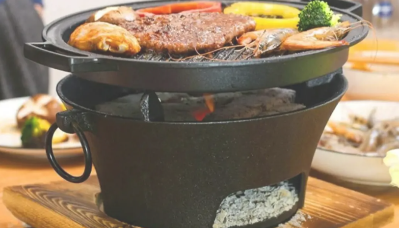 Casserole Cast Iron Cookware in a Modern Art Installation