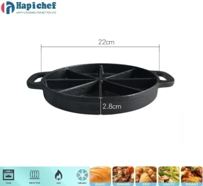 Cast Iron Wedge Cornbread Skillet | Crispy, Pre-Seasoned