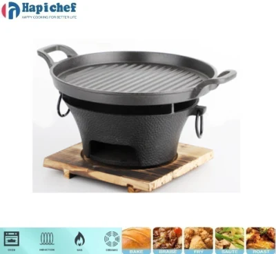 Chinese Korean Style Cast Iron Cooking Pot for Authentic Culinary Experience