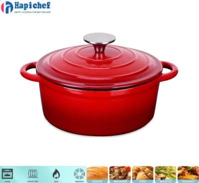 Durable 7-Quart Enamel Cast Iron Casserole for Versatile Cooking and Baking