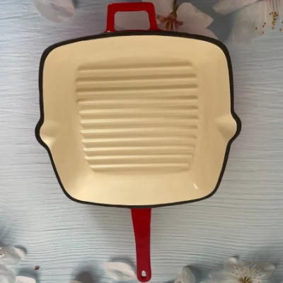 16-Inch Round Cast Iron Griddle for Versatile Cooking and Even Heat Distribution