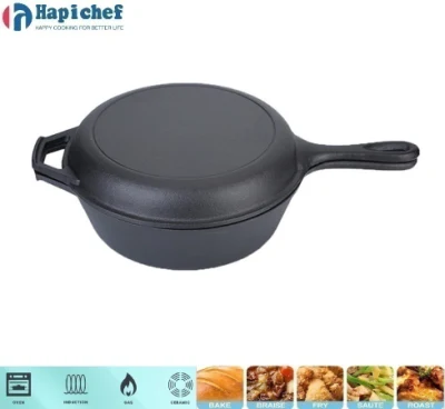 Lodge 3.6 Quart Enameled Cast Iron Casserole for Versatile Cooking Needs