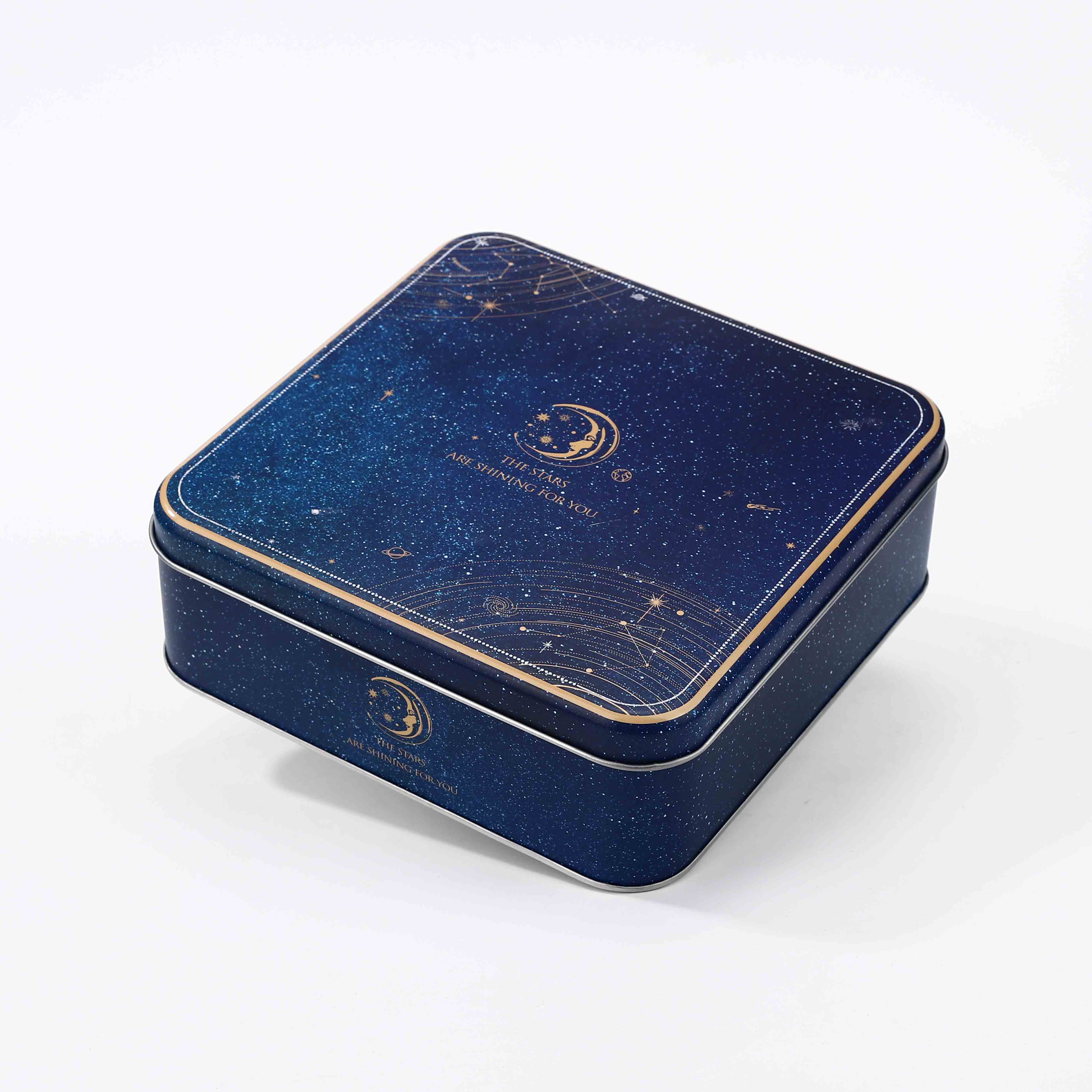 Square Shape Biscuit Tin Box