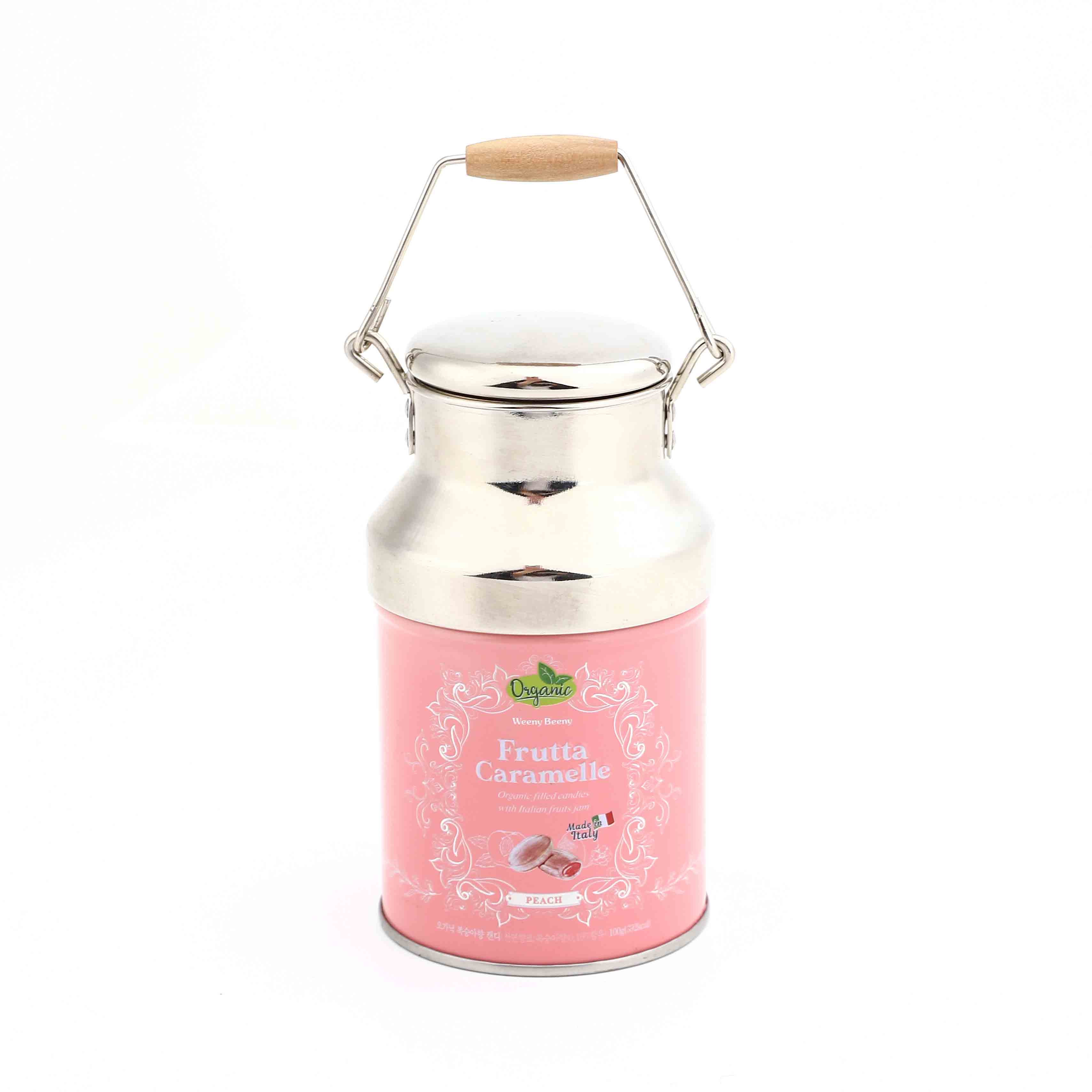 Milk Candy Tin Box with Handle
