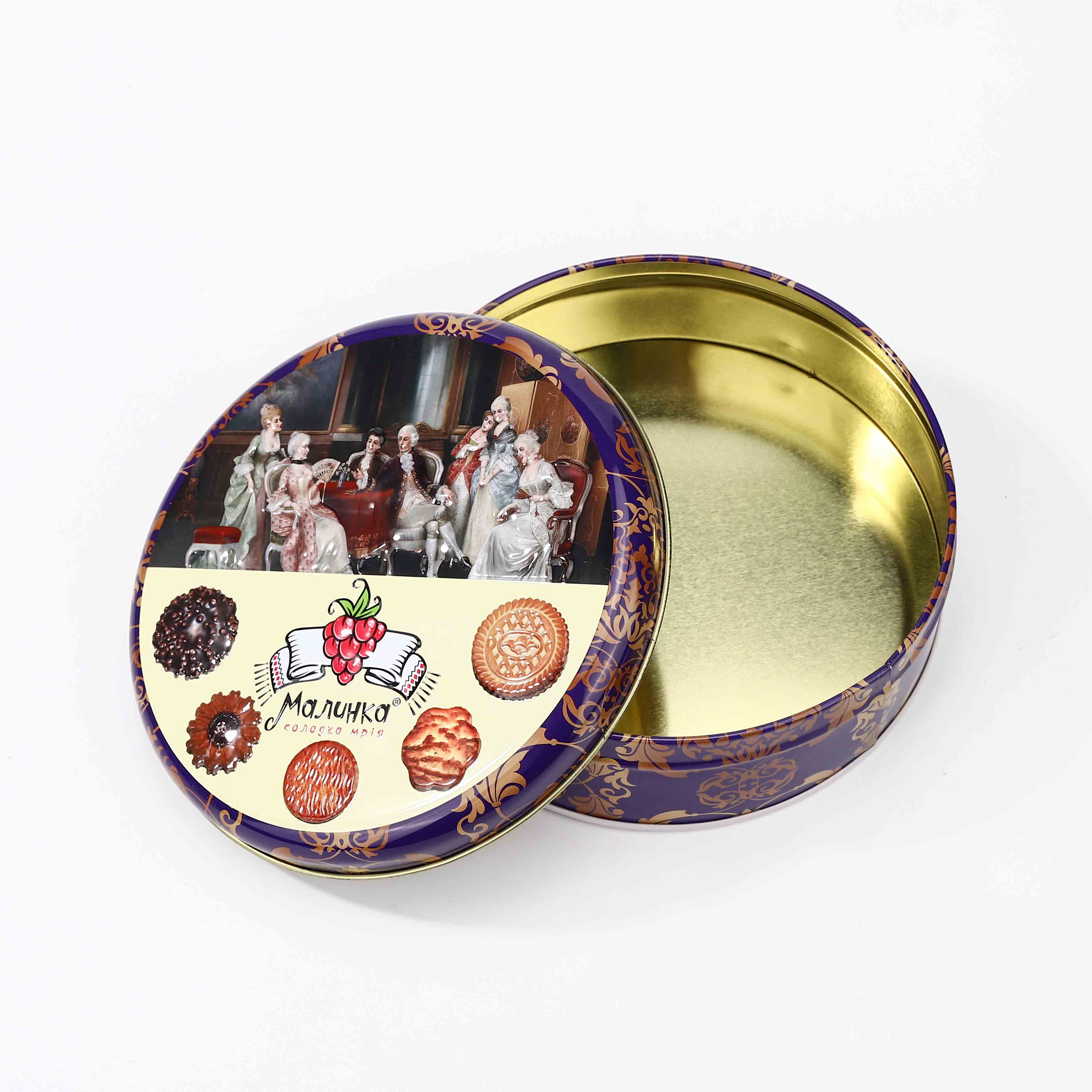 Round Shape Cookies Tin box