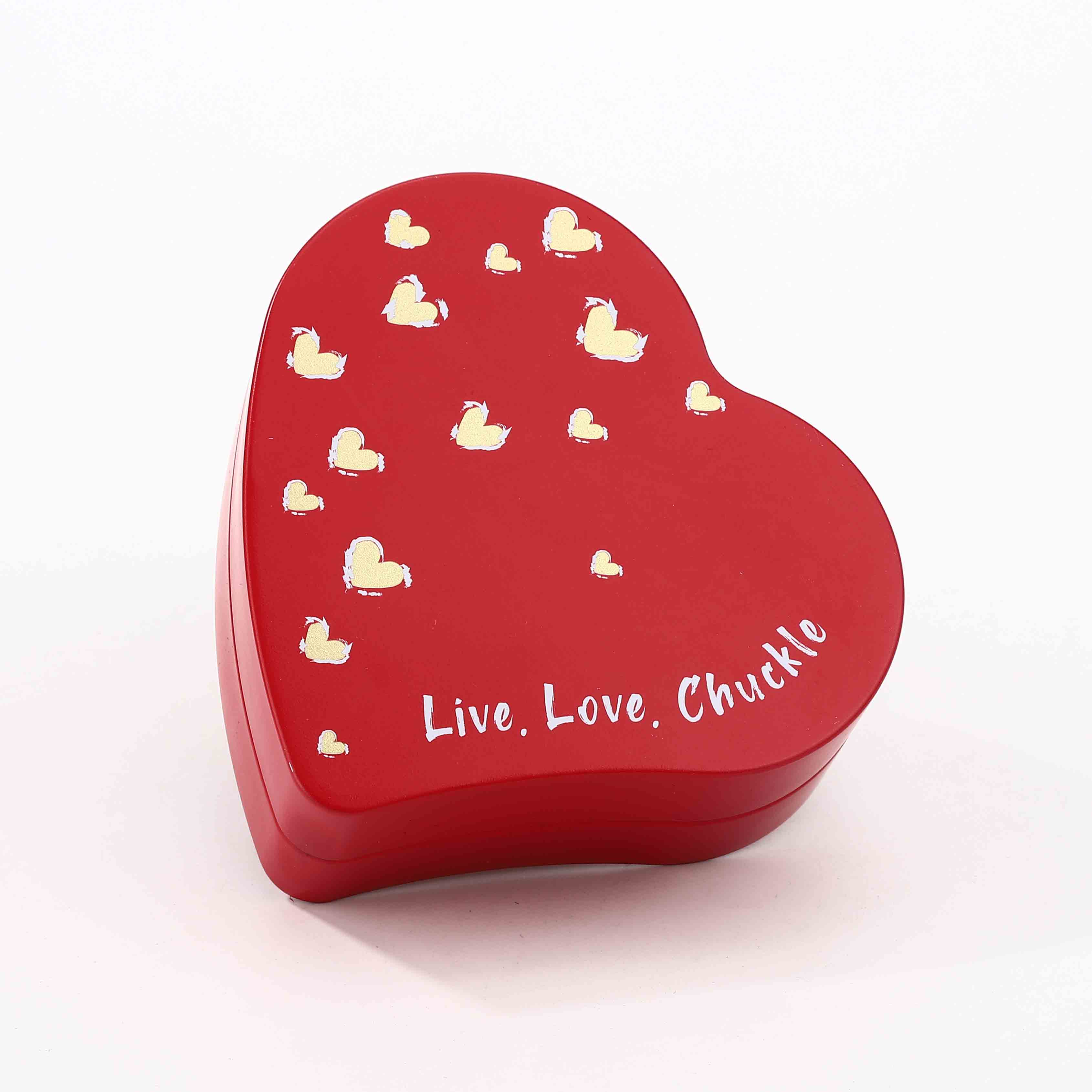 Asymmetrical Heart Shape Tin Box