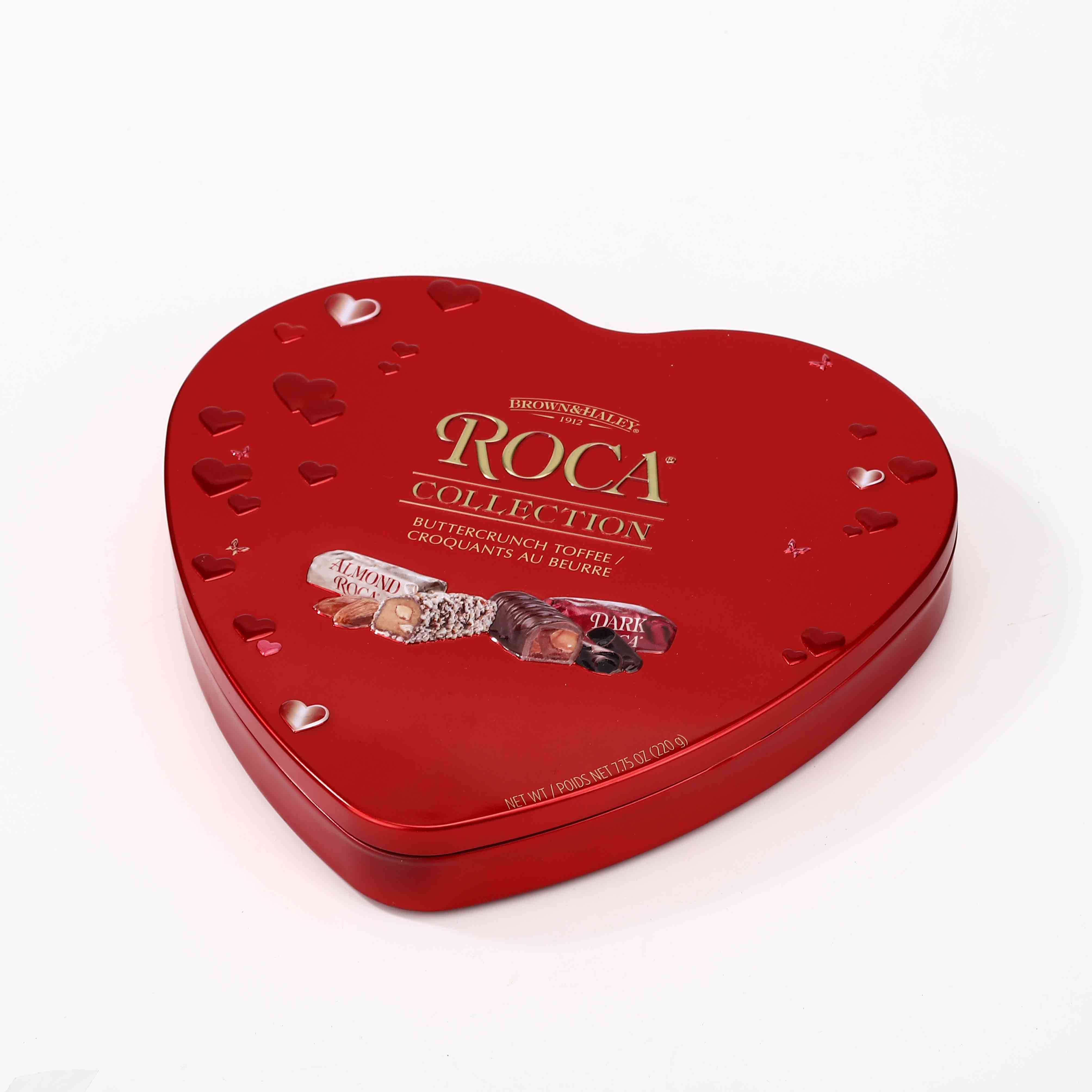 Chocolate Heart Shape Tin Box