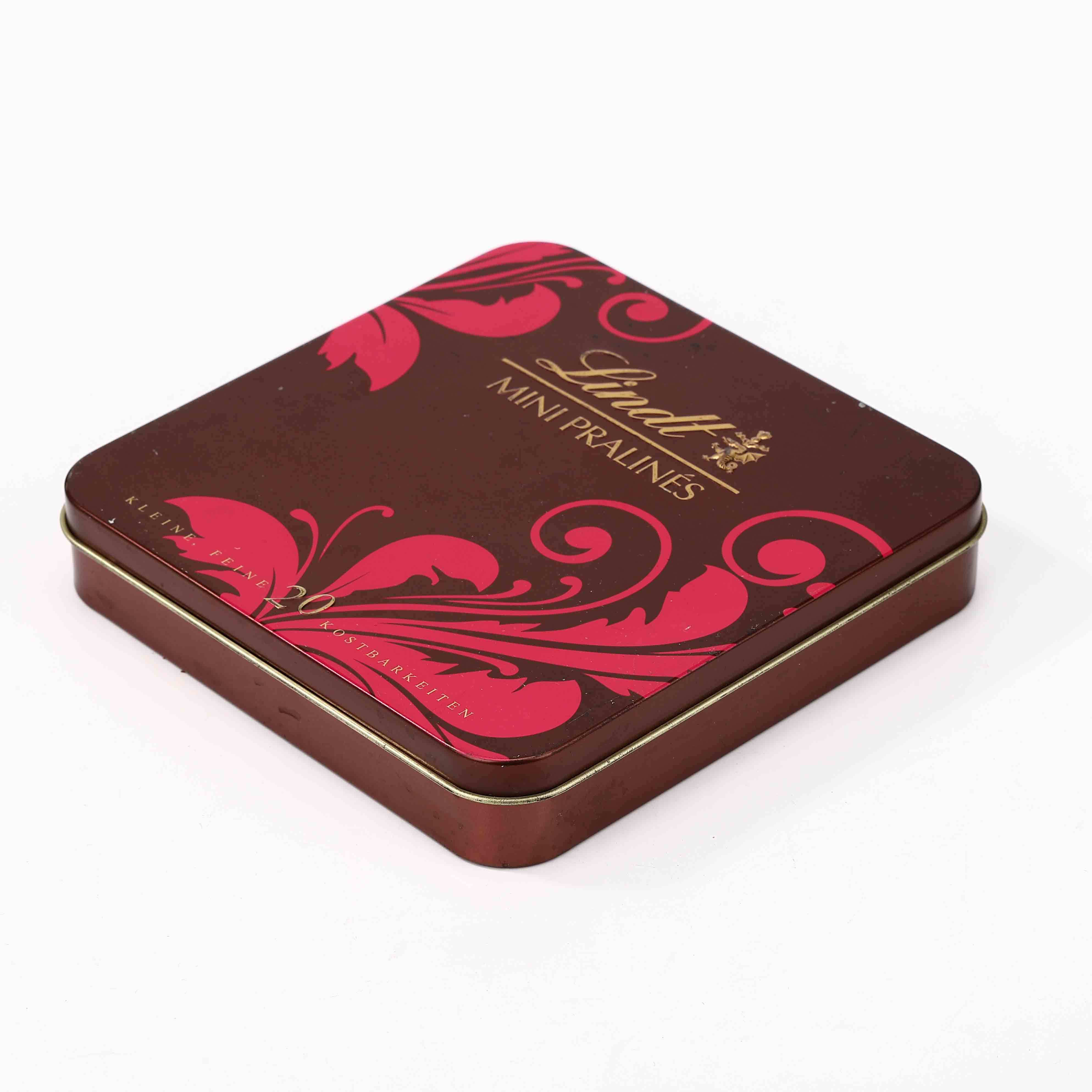 Square Shape Chocolate Tin Box-Shijiazhuang Longzhitai|premium packaging&amp;customization