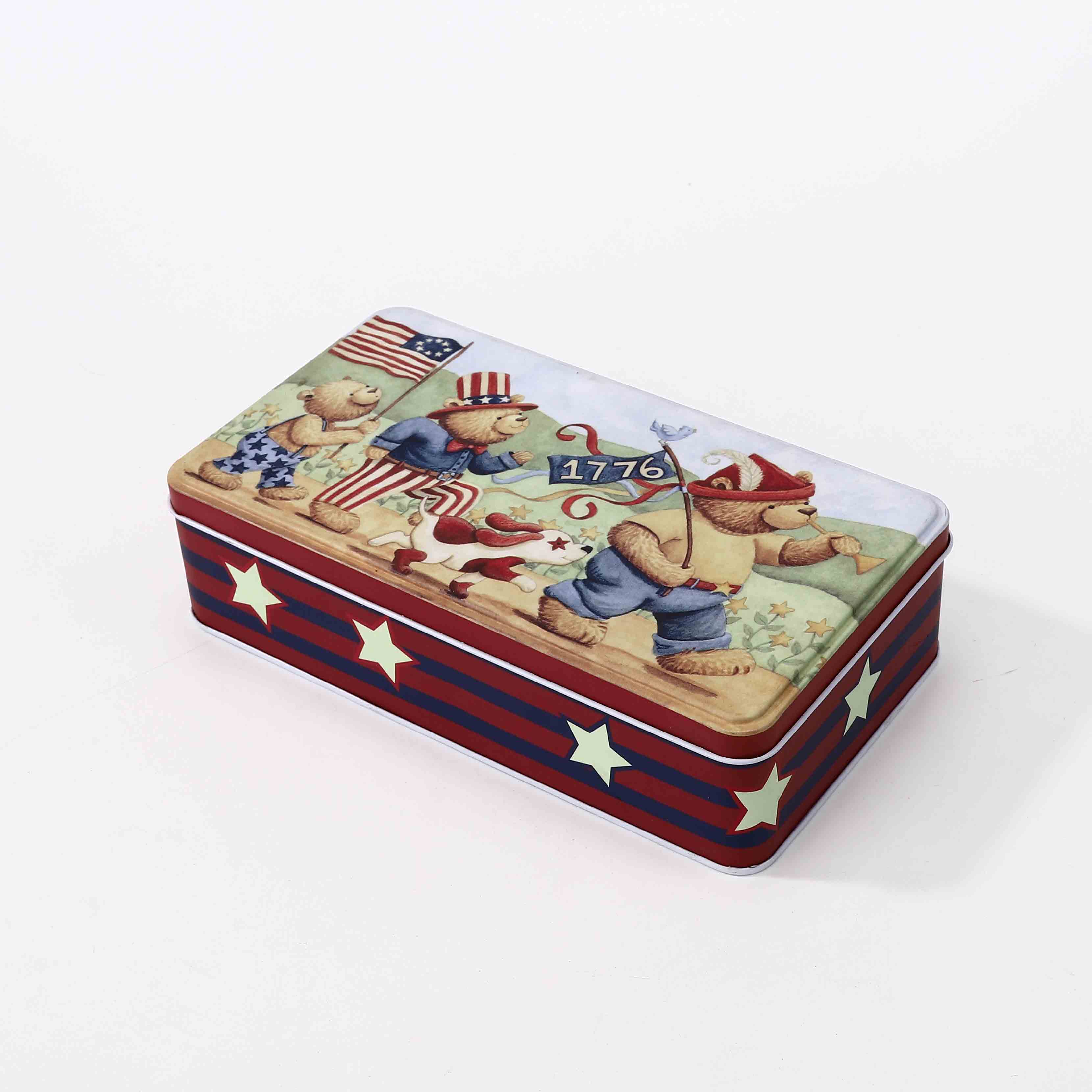 rectangular metal tins with lids manufacturers