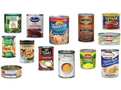 Food Tin Box Rectangle Shape Hinge Lid