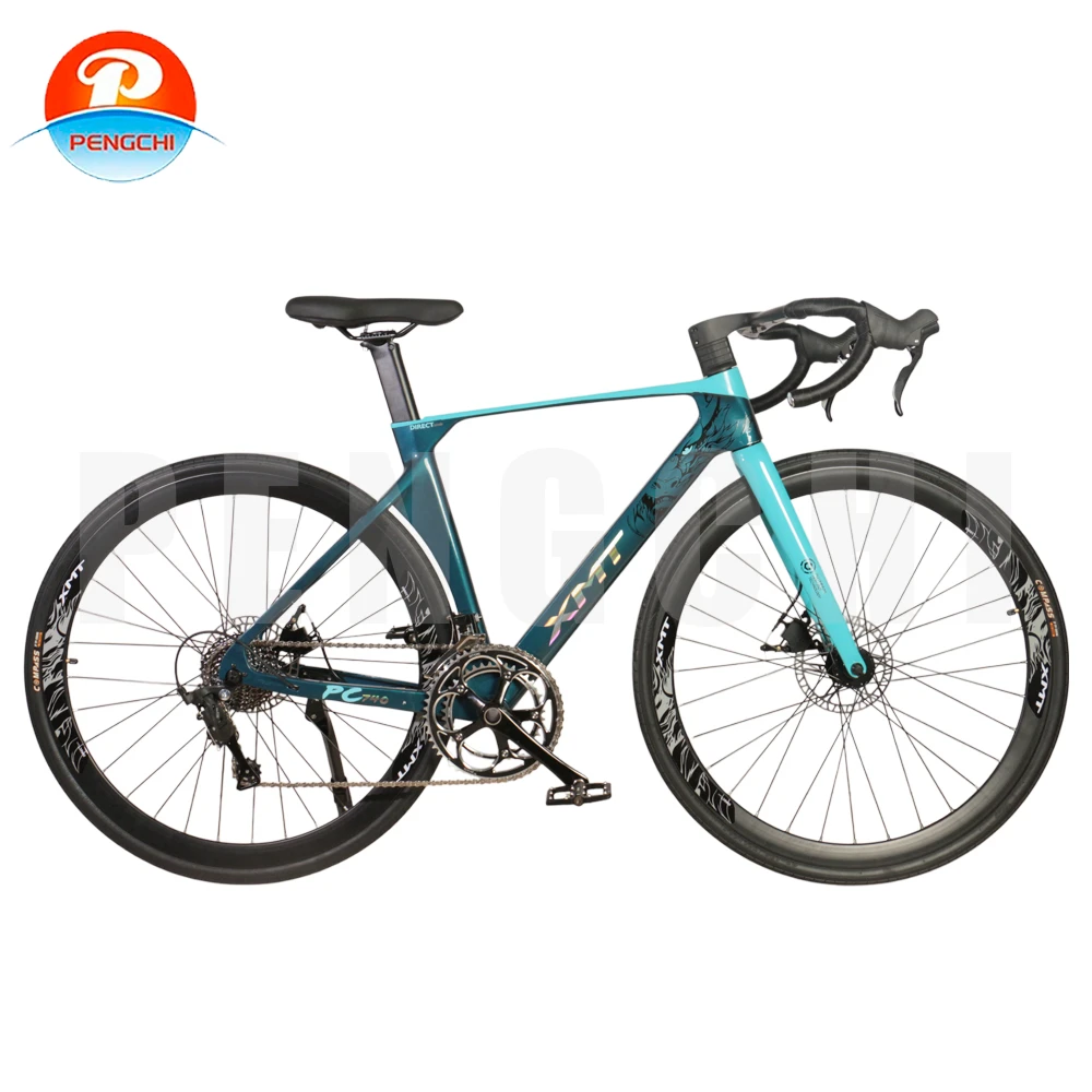 High Quality Wholesale 700C External Wiring 18 Speed Aluminum Alloy Front Fork Line Oil Disc Road Bicycle