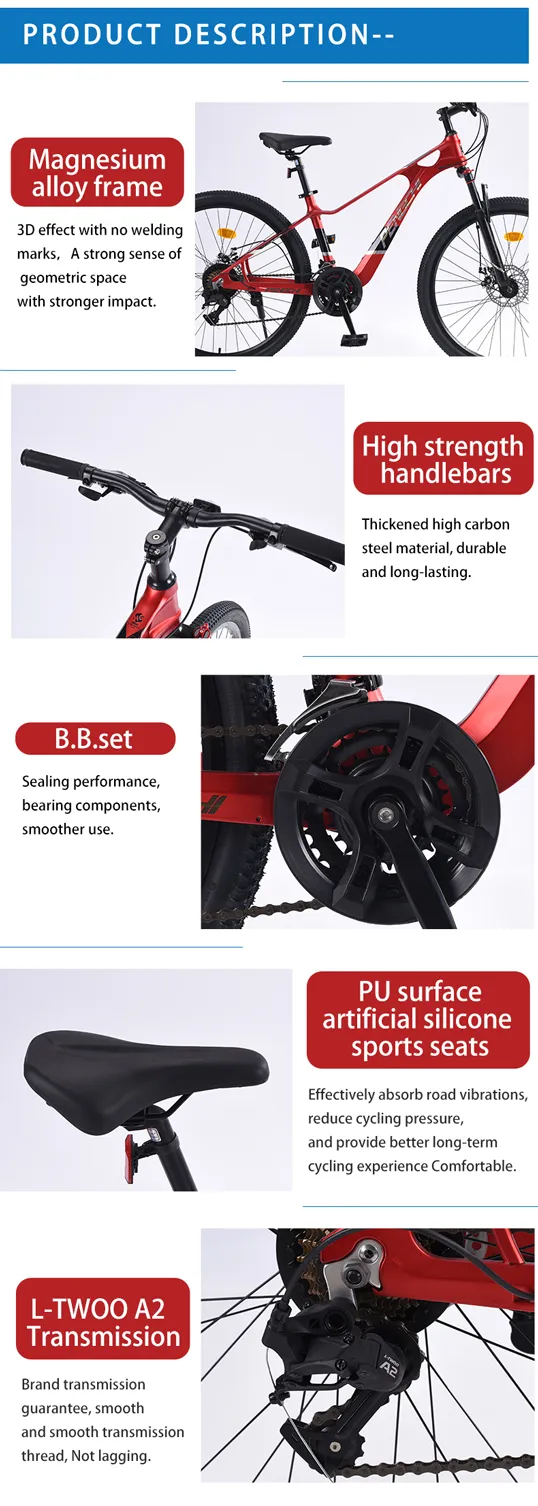 black red mountain bike