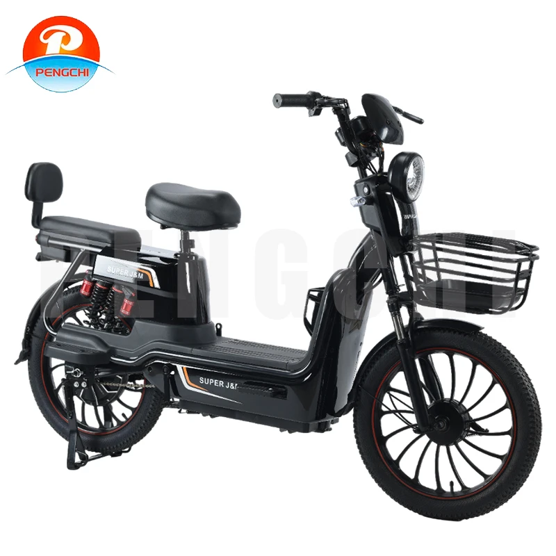 High Performance Wholesale High Sales 500W Brushless Motor and Front and Rear Drum Brake Electric Bicycles