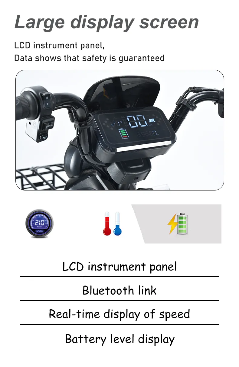 High Performance Wholesale High Sales 500W Brushless Motor and Front and Rear Drum Brake Electric Bicycles