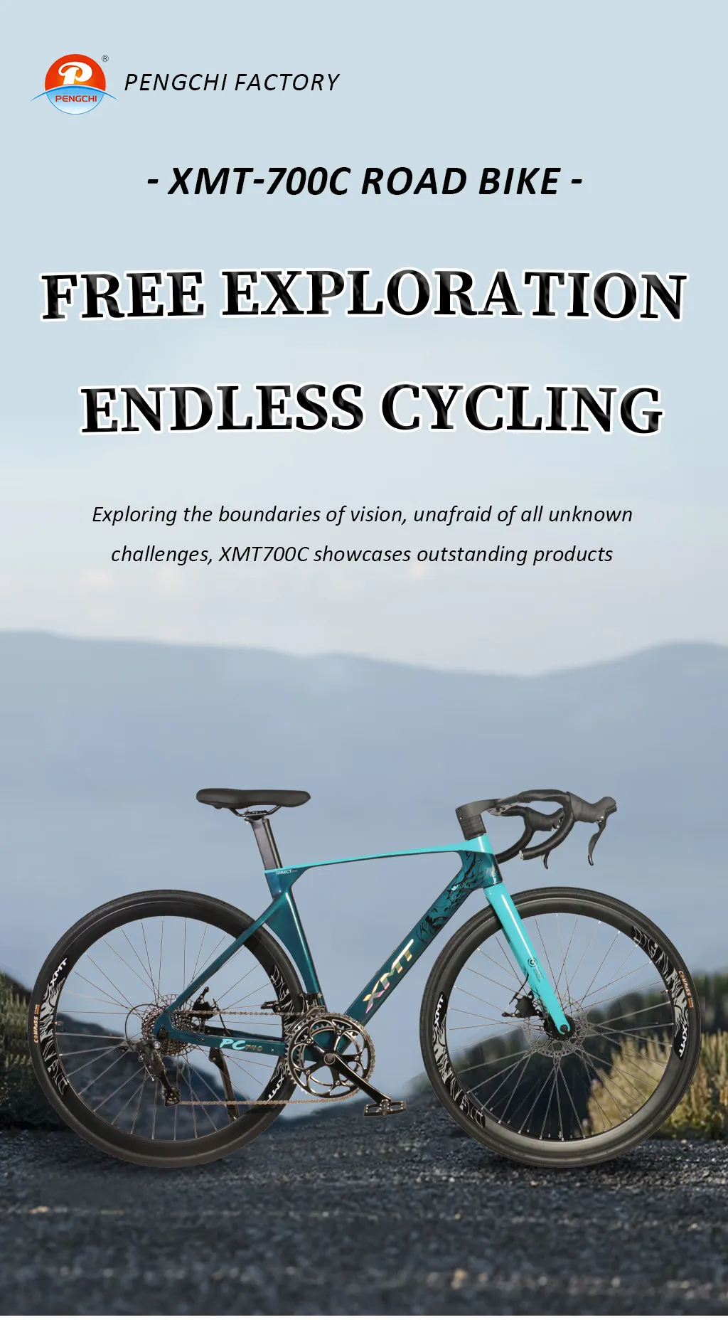 High Quality Wholesale 700C External Wiring 18 Speed Aluminum Alloy Front Fork Line Oil Disc Road Bicycle