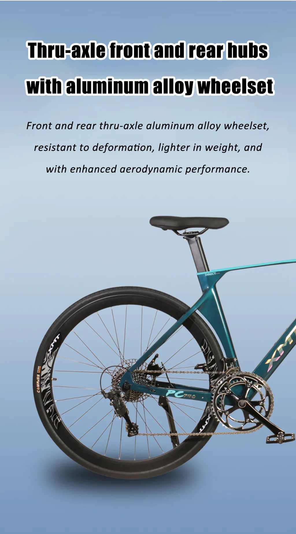 High Quality Wholesale 700C External Wiring 18 Speed Aluminum Alloy Front Fork Line Oil Disc Road Bicycle