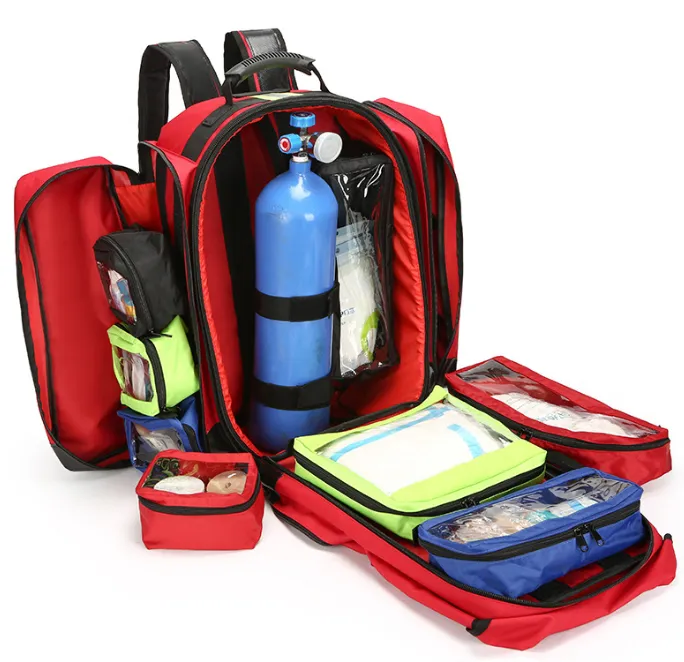 First Aid Backpack with Reflective Strip