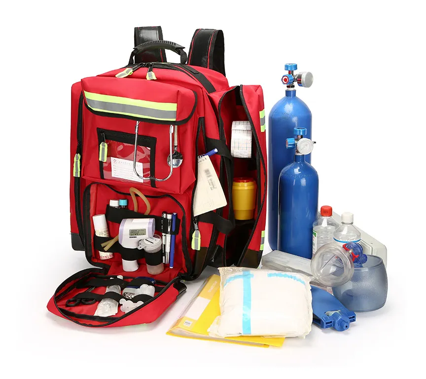 First Aid Backpack with Reflective Strip