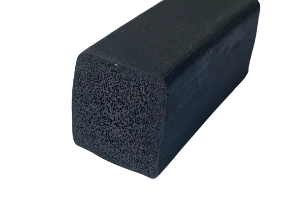 Sponge foam rubber sealing strip