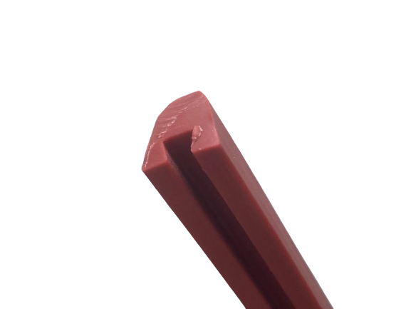 Door threshold weather seal strip for protection against dust, drafts, and noise infiltration.