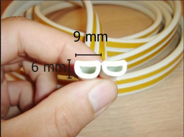 gray garage door weather stripping