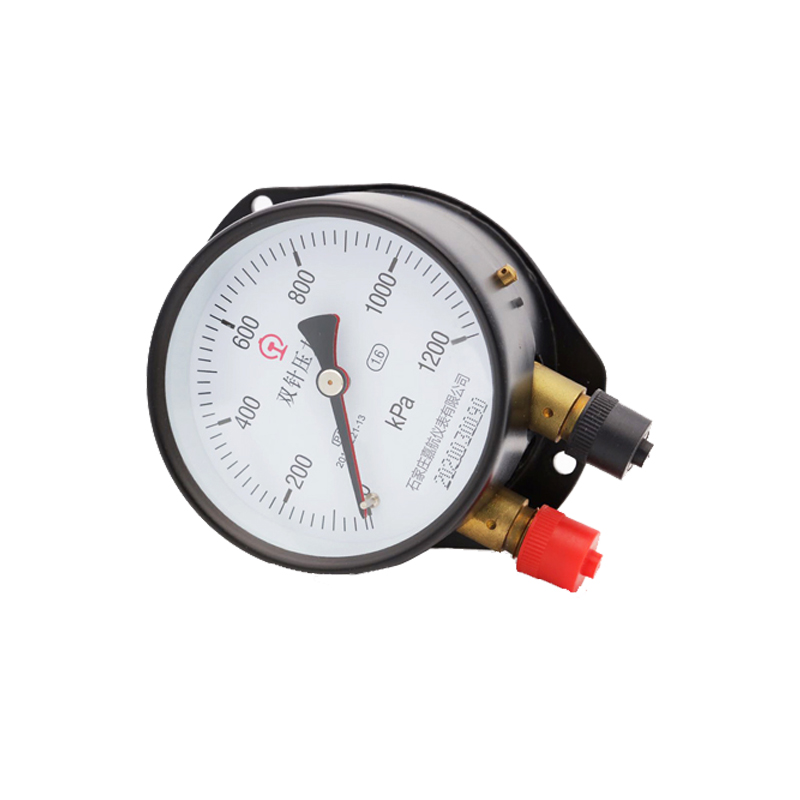 railway pressure gauge-double pointers-double tubes typeYZS-102