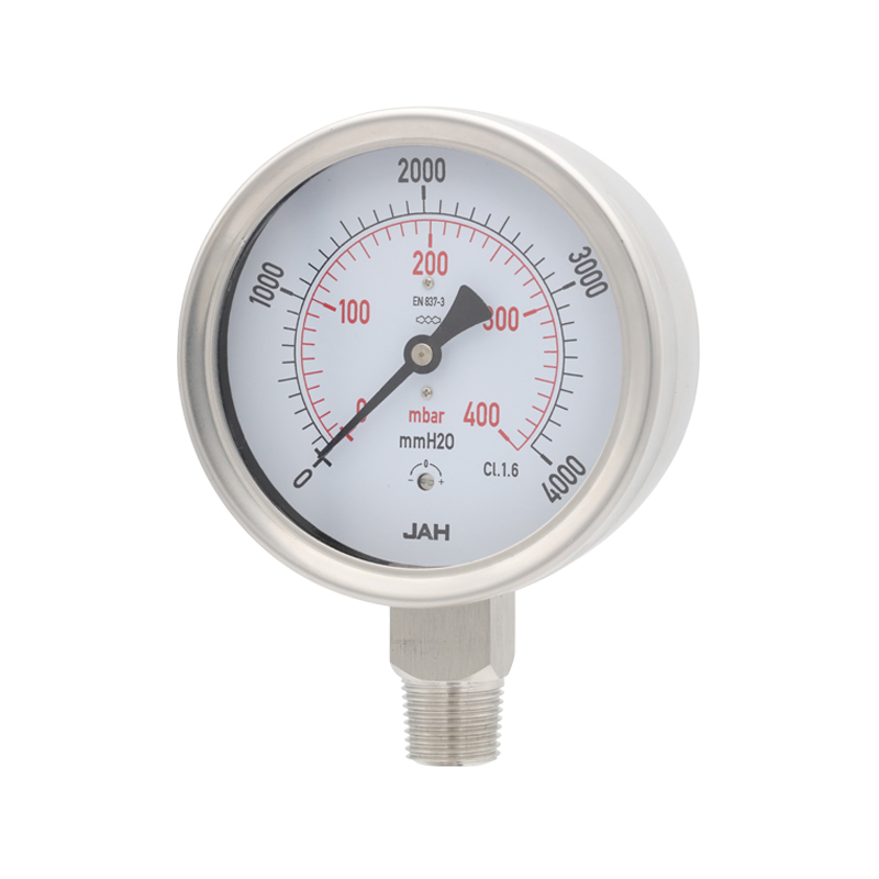 Capsule Pressure Gauge (CPG) -SS case, SS connection, WIKA typeYE-(50-160)C