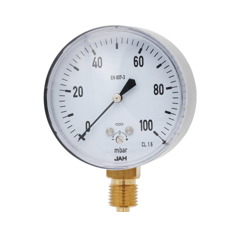 Capsule Pressure Gauge (CPG) -Carbon steel case, brass connection, extrusion typeYE-(40-160)