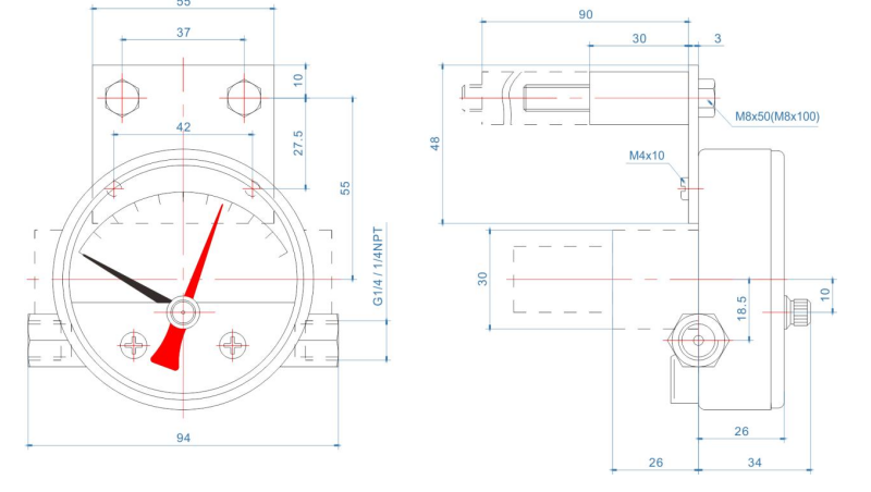 pressure gauges for water