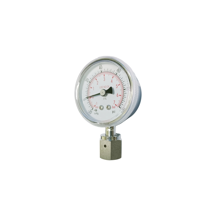 bourdon tube pressure gauge