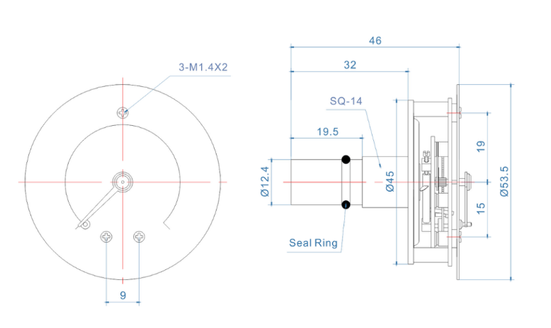 mechanical oil pressure gauge
