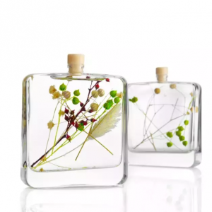 Custom square glass bottle perfume fresh air inter