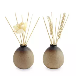 Unique Reed Diffuser Bottle Black Rattan Sticks Ce