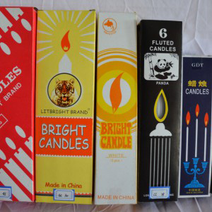 No tears no smoke white bright candle