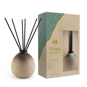 Unique Reed Diffuser Bottle Black Rattan Sticks Ce