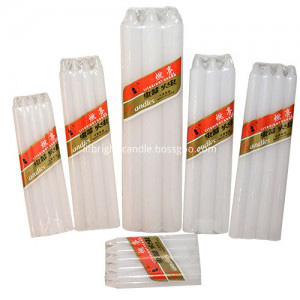 Pure paraffine wax white candles