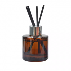 Wholesale factory empty amber round glass Aromathe