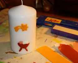 ribbed taper candles