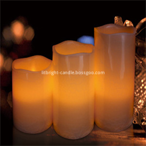 LED candle Set with Ivory Design Luxury Collection