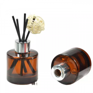 Wholesale factory empty amber round glass Aromathe