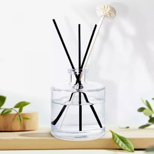 Wholesale Round Clear Perfume Aroma Reed Diffuser 